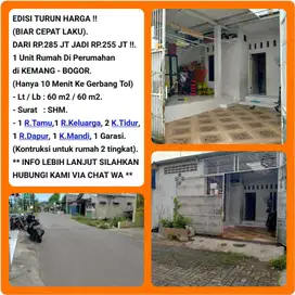 Jual cepat murah BU rumah siap huni di perumahan Kemang-Bogor 003
