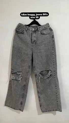 Celana H&M baggy wide 90's
