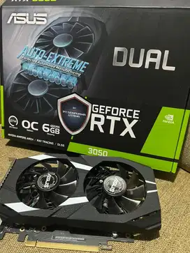 vga rtx 3050 asus dual oc 6gb gddr6 fullset garansi resmi