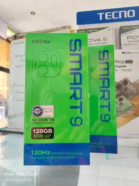 Infinix Smart 9 4GB+4GB/128GB,Baru,Segel Box,Garansi Resmi,Original