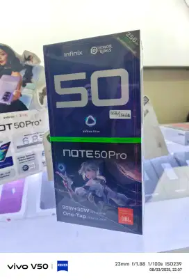 Infinix Note 50 Pro 8GB+8GB/256GB,Baru,SegelBox ,GaransiResmi,Original
