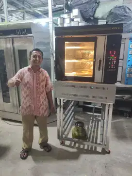 Oven convection gas 5 loyang SM-705G Sinmag Taiwan plus rak loyang