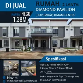 Rumah 2Lantai Fullfurnis DIAMOND PAVILION (Hadap Barat) Batam Centre