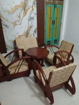 Kursi sedan kuno rotan baru pinising baru