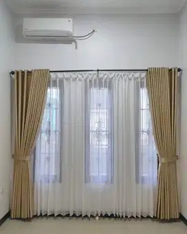 Jual & Pasang Gorden Vitrase Wallpaper Roller Blinds Korden Gordeng