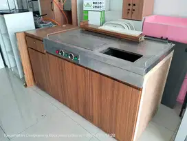 Meja pemanas air/ meja jual minuman