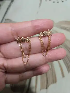Anting UBS emas 17K little mermaid DISNEY