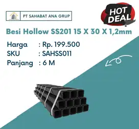 Besi Hollow SS201 15 X 30 X 1,2mm