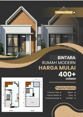 Dijual Rumah Murah Meriah Bintara Dekat Stasiun Cakung dan Kalimalang