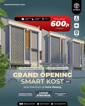 Dijual Rumah Kost Full Furnish dekat Kampus UMM Malang
