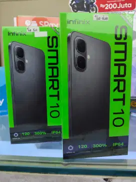 Infinix Smart 10 4GB+4GB/128GB,Baru,Segel Box,Garansi Resmi,Original