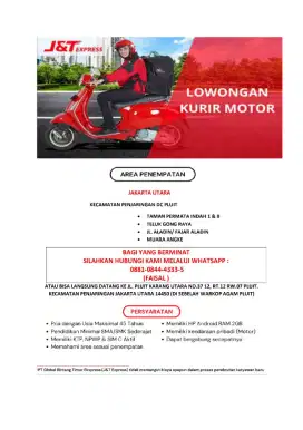 DIBUTUHKAN SPRINTER DELIVERY