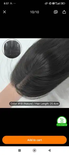 Topper rambut wanita