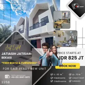 JATIASIH BEKASI RUMAH BARU SCANDINAVIA MURAH 2 LT READY 2 UNIT 225B