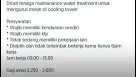 Dicari tenaga untuk di nusa dua