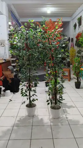 Pohon artificial beringin varigata tinggi 150cm