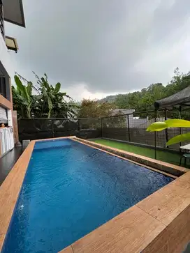 Rumah keren ada kolam renang di resor dago pakar bandung