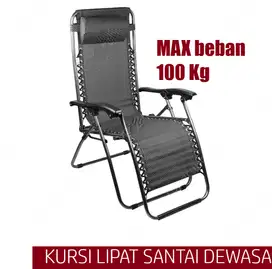 KURSI LIPAT DEWASA FREE ONGKIR KURSI TIDUR BANGKU REBAHAN