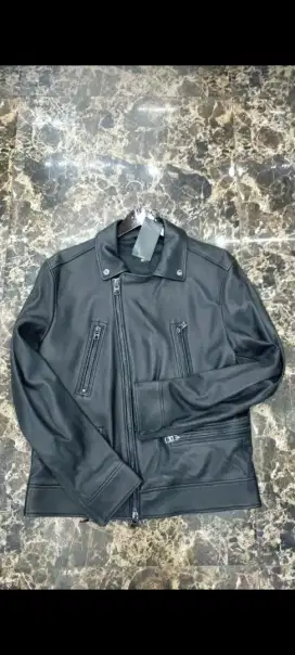 JAKET KULIT HUGO BOSS ORIGINAL