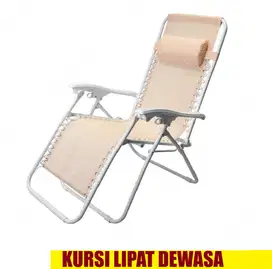 BAYAR DI TEMPAT ! KURSI LIPAT DEWASA RANGKA BESI BEBAN Max 100 Kg