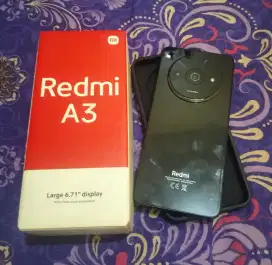 Jual/TT hp redmi A3,ram 4+4/128,full set