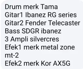 Alat music lengkap