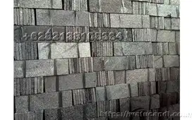 Pelapis dinding berbahan batu alam lahar asli gunung merapi wallbrick