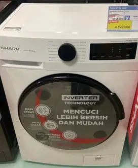 SHARP WM FRONT LOADING 8kg