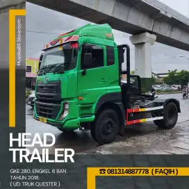 TRUK TRAILER UD. TRUK QUESTER GKE 280, ENGKEL 6 BAN, TAHUN 2018