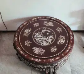 Meja mutiara antik handmade ori china
