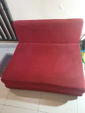 Sofa bed(sofa bisa dibuat tidur) busa tebal 15cm an,kokoh