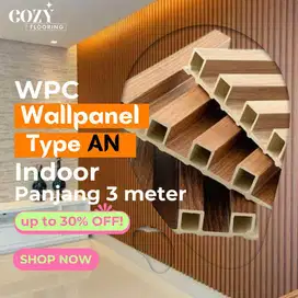 WPC Wallpanel dinding motif panjang 3 meter batangan
