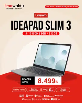 Ready stok laptop terlaris lenovo IDEAPAD Slim 3 8/512GB