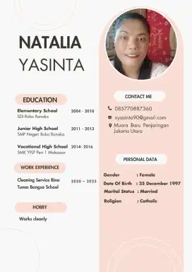 mau cari kerja yg part time