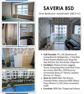 Dijual Apartemen Saveria BSD City, Harga Nego sampai Deal
