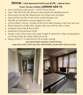 FOR SALE  Apartemen Gold Coast PIK Jakarta Utara