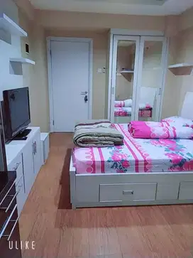 The green pramuka city studio furnish sewa bulanan