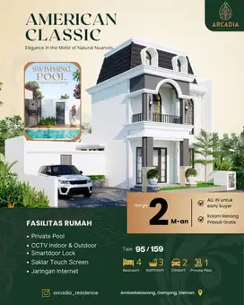 Rumah super mewah jogja 3 lantai