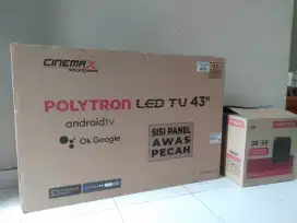 Tv LED Polytron 43inch android sound bar