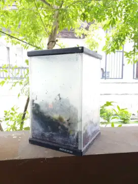 Aquarium kaca nisso bonus pasir malang, batu warna warni