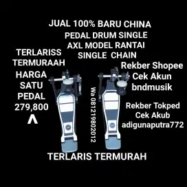 100%br TERLARIS PEDAL DRUM SINGLE AXL TERMURAH