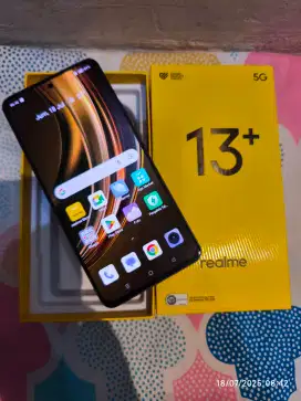 Realme 13+ 5G 12/256 Fullset ori segel mulus garansi ON