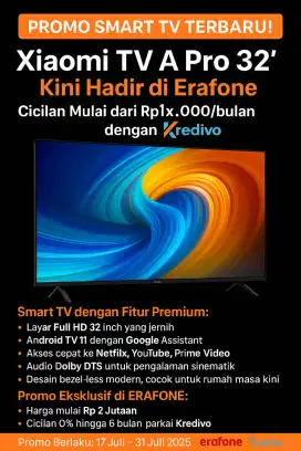 KREDIT TV | XIAOMI A PRO 32 INCH