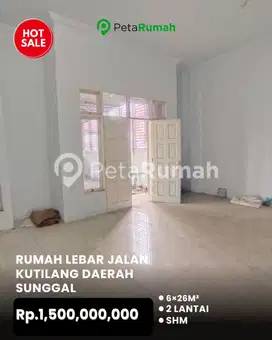 Dijual Rumah Lebar Jalan Kutilang Daerah Sunggal