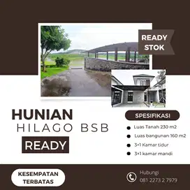 Rumah Ready Stok Minimalis Hilago Tgh Kota BSB Dekat Mall Uptown