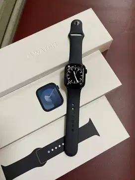 Apple Watch 9 41mm Midnight Garansi Aktif Fullset ORI