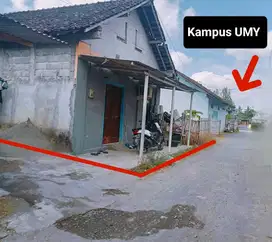 Tanah sangat strategis belakang kampus UMY cukup jln kaki