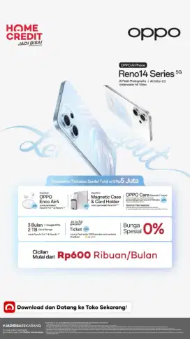 Kredit Hp Oppo Reno Series 5G promo bunga spesial 0%