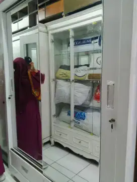 Lemari pakaian 2 pintu cicilan pakai home credit