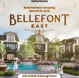Bellefont Summarecon Cluster Premium Gading Serpong Paling Bergengsi